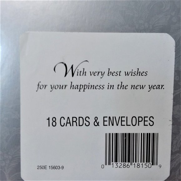 Christmas Cards VTG NIB American Greetings Santa Season's Greetings Red Foil - Picture 4 of 5